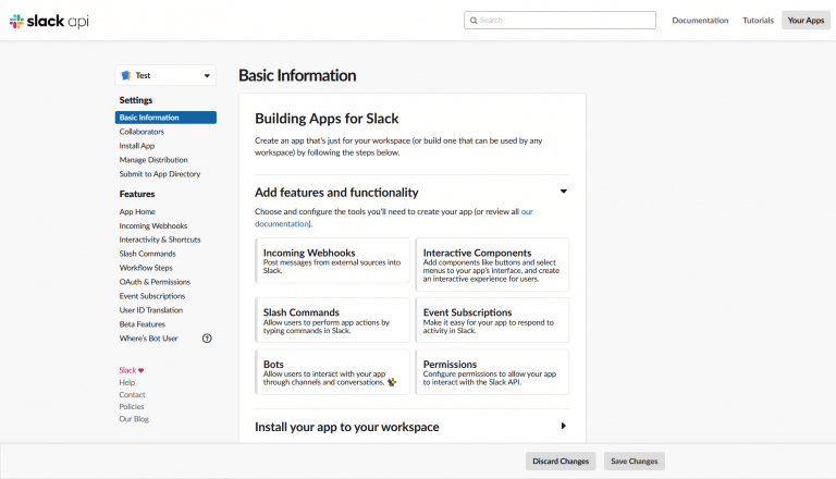 slack api